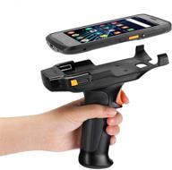🔍 efficient munbyn android barcode scanner pistol grip with zebra 4710 - perfect for warehouse and logistics wms, qualcomm cpu, dual-band wi-fi, nfc, and 4g full netcom logo