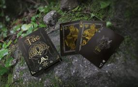 img 2 attached to 🃏 Enchant your game nights with Creatures of The FAE Playing Cards - Black, Gold & Silver Edition from Gent Supply