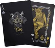 🃏 enchant your game nights with creatures of the fae playing cards - black, gold & silver edition from gent supply логотип