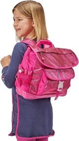 img 3 attached to 🎒 Bixbee Sparkalicious Glitter Backpack Raspberry: Shimmer in Style!