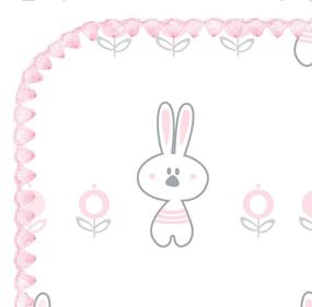 img 3 attached to 🐰 SwaddleDesigns Large Receiving Blanket, Ultimate Swaddle for Baby Boys and Girls, Softest US Cotton Flannel, Best Shower Gift, Made in USA, Garden Bunny Pastel Pink, Mom’s Choice Winner, SD-604PP