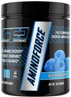 💪 boost performance with aminoforce essential amino acids - blue raspberry, 30 servings logo