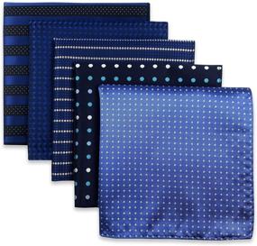 img 4 attached to 🎩 Complete Your Style with our Pieces Assorted Pocket Square Handkerchiefs - Premium Men's Accessories