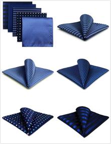 img 3 attached to 🎩 Complete Your Style with our Pieces Assorted Pocket Square Handkerchiefs - Premium Men's Accessories