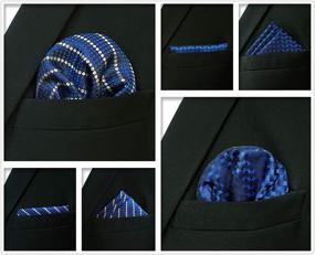 img 1 attached to 🎩 Complete Your Style with our Pieces Assorted Pocket Square Handkerchiefs - Premium Men's Accessories