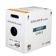 🔌 digilink global cat6 riser (cmr) 1000ft непрошитый ethernet-кабель - 23awg, голая медь, скорость 10 гб, 550мгц, внесен в список etl логотип