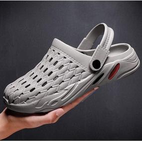 img 3 attached to 👣 Breathable Anti Slip Comfort Sandals Slippers