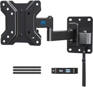 📺 mounting dream lockable rv tv mount: secure full motion wall mount for 10-26 inch flat screens, rvs, trailers & boats - quick release lock, vesa 100x100mm logo