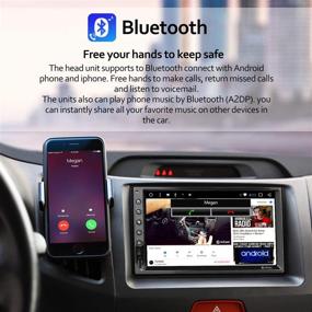 img 3 attached to 🚗 Enhanced Double Din Android Car Stereo - Corehan 7 inch Touch Screen In Dash Car Radio Multimedia Player with Bluetooth WiFi GPS Navigation System (Android 10, 7 inch Screen)
