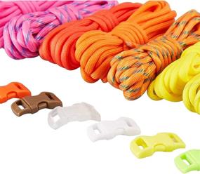 img 3 attached to 10 Colors, 20 Pieces Paracord Rope with Buckles: Ideal for Crafts