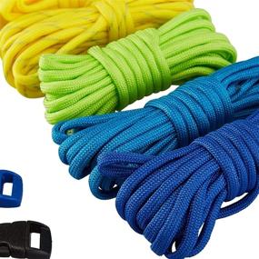 img 2 attached to 10 Colors, 20 Pieces Paracord Rope with Buckles: Ideal for Crafts