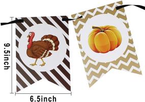 img 1 attached to 🦃 Complete Thanksgiving Party Decoration Set: JOYIN Including 4 Playmates, 1 Hanging Garland, 12 Swirls with Hanging Cutouts - Perfect Holiday Decor!