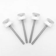 🔩 extra long spindle rod hardware kit - 8mm threaded replacement parts for pet & dog safety pressure mounted gates - wall mounting screws adapter bolts - (4 pack) логотип