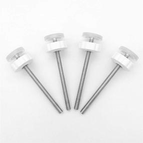 img 4 attached to 🔩 Extra Long Spindle Rod Hardware Kit - 8MM Threaded Replacement Parts for Pet & Dog Safety Pressure Mounted Gates - Wall Mounting Screws Adapter Bolts - (4 Pack)