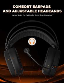 img 3 attached to 🎧 Nubwo Gaming Headsets PS4 N7: Wired Over Ear Gaming Headphones with Noise Canceling Mic - Compatible with PC/MAC/PS4/PS5/Switch/Xbox One (Adapter Not Included)