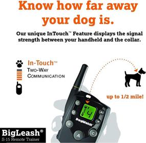 img 1 attached to 🐕 DogWatch S-15 BigLeash Dog Remote Training Collar: Enhanced Control, Long-Distance Range, Multiple Stimulation Levels, Waterproof & Rechargeable Design