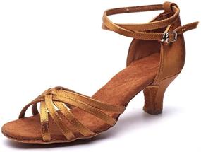 img 4 attached to 👠 Stylish and Comfortable Women's Latin Indoor Ballroom Shoes by MSMAX - Find Your Perfect Fit Today!