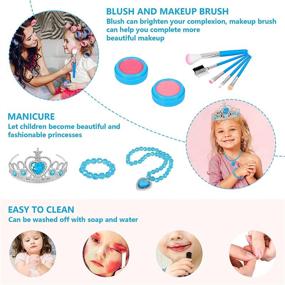 img 1 attached to 👸 Enchanting Princess Dress Up Children Cosmetic Birthday Set