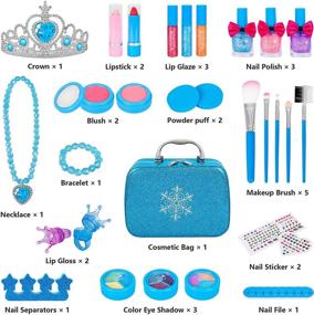 img 3 attached to 👸 Enchanting Princess Dress Up Children Cosmetic Birthday Set
