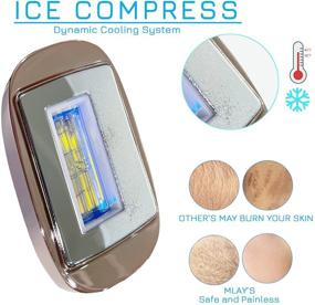 img 2 attached to 🔅 IPL Hair Removal with FDA Certification for Women and Men - Permanent, Painless Hair Remover with Upgrade Ice Compress, Suitable for Armpits, Back, Legs, Arms, Face, and Bikini Line - Convenient Home Use