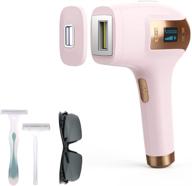 🔅 ipl hair removal with fda certification for women and men - permanent, painless hair remover with upgrade ice compress, suitable for armpits, back, legs, arms, face, and bikini line - convenient home use logo