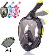 mozt2 snorkel mask full face logo