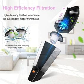 img 1 attached to Handheld Vacuum Cleaner Strong Suction Lightweight Cordless Portable ：Rechargeable