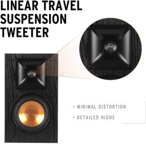 img 2 attached to 🔊 Почувствуйте качество аудиофила с акустикой Klipsch Synergy Black Label B-100 для полочных колонок, оснащенных собственной технологией рупора, высокоэффективным динамиком нч и динамичным твиттером.