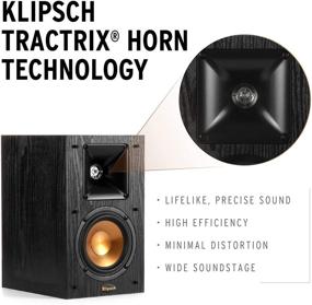 img 3 attached to 🔊 Почувствуйте качество аудиофила с акустикой Klipsch Synergy Black Label B-100 для полочных колонок, оснащенных собственной технологией рупора, высокоэффективным динамиком нч и динамичным твиттером.