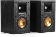 🔊 experience audiophile quality with klipsch synergy black label b-100 bookshelf speaker pair featuring proprietary horn technology, high-output woofer, and dynamic tweeter logo