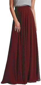 img 4 attached to Honey Qiao Chiffon Bridesmaid Burgundy Women's Clothing in Dresses