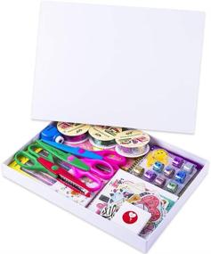 img 3 attached to 🎁 FaCraft Luxury Scrapbooking Supplies Kit: Inspirational Accessories for Scrapbooks, DIY Card Making, and Art Activities - Perfect Birthday or Graduation Gift for Kids