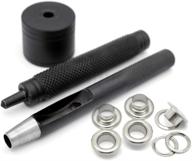 🧰 craftmemore grommet tool kit - eyelet setting tool set with hole punch cutter & pack of 100 grommets (1/4" size) logo