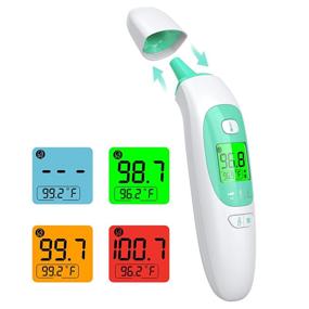 img 4 attached to 🌡️ Infrared Forehead Thermometer for Adults, Kids, and Babies - Non-Contact Medical Temperature Gun for Humans, 3-in-1 Thermometer with Accurate Instant Readings and Fever Alarm