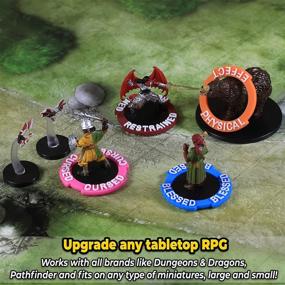 img 1 attached to 🎮 DND Miniatures Accessories Condition Rings: Enhancing Your Gaming Experience