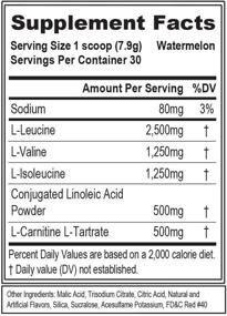 img 3 attached to 🍉 Evlution Nutrition LeanBCAA, BCAA's, CLA and L-Carnitine, Stimulant-Free, Promote Recovery and Fat Burning, No Added Sugar and Gluten Free, 30 Servings (Watermelon)