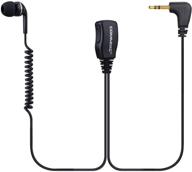 📞 commixc (2-pack) walkie talkie earpiece with ptt mic, 2.5mm 1-pin in-ear two-way radio headset, compatible only with motorola talkabout radios logo