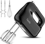 🍰 facelle hand mixer electric - 400w power, stable handheld mixer with 5-speeds and 5 stainless steel accessories for whipping cakes, eggs, cream, cookies logo