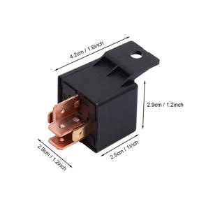 img 1 attached to 🚗 Ehdis Relay 12v 5 Pin Car Truck Boat Van Automotive Vehicle Relay 12V Switch Model JD2912-1Z-12VDC 80A 14VDC [2 Pack]
