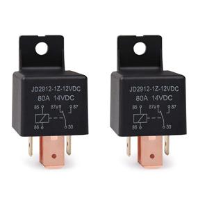 img 4 attached to 🚗 Ehdis Relay 12v 5 Pin Car Truck Boat Van Automotive Vehicle Relay 12V Switch Model JD2912-1Z-12VDC 80A 14VDC [2 Pack]