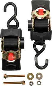 img 4 attached to 🔒 Camco 50030 Bolt-On Retractable Transom Tie Down Strap (2” Width, 5.5’)