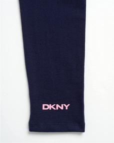 img 2 attached to Stylish and Versatile: DKNY Girls Leggings Multipack for Girls' Clothing