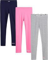 stylish and versatile: dkny girls leggings multipack for girls' clothing logo