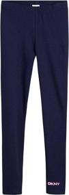 img 1 attached to Stylish and Versatile: DKNY Girls Leggings Multipack for Girls' Clothing