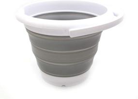 img 4 attached to SAMMART Gallon Collapsible Plastic Bucket Kitchen & Dining