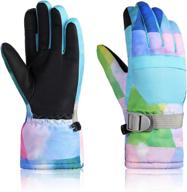 momoon gloves waterproof screen winter boys' accessories : cold weather logo