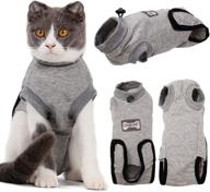 🐾 bonaweite pet cat professional recovery suit: ideal abdominal wound & skin disease solution, vet-recommended breathable surgery shirt for cats & dogs logo