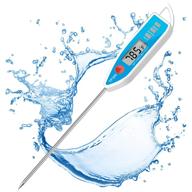 digital kitchen thermometer - instant read food thermometer for cooking meat, candy, and grill with fahrenheit/celsius switch - ideal for food, bbq, milk, water, and turkey - by dweptu logo