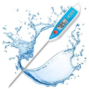 img 4 attached to Digital Kitchen Thermometer - Instant Read Food Thermometer for Cooking Meat, Candy, and Grill with Fahrenheit/Celsius Switch - Ideal for Food, BBQ, Milk, Water, and Turkey - by DWEPTU