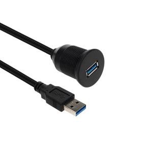 img 4 attached to USB 3.0 Mount Cable - Convenient Panel Dash Flush Extension Cable for Cars, Boats, Motorcycles & More (3.3FT/1M)
